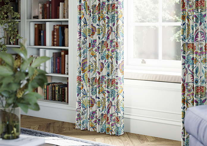 Bangalore Faux Silk, Azure Glow - Made to Measure Curtain - Image 5